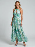 Valentina | Vestido Floral Agua
